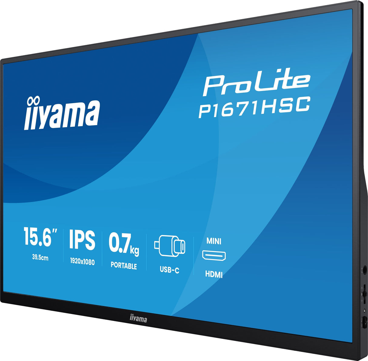 Iiyama 39,5cm 15,6" P1671hsc-B1 16:9 Mhdmi+2xusb-C Ips