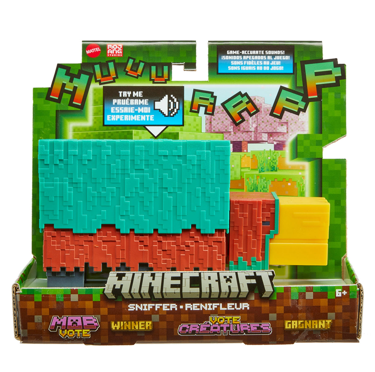 Figura Mattel Minecraft Sniffer De Juguete Hxm85