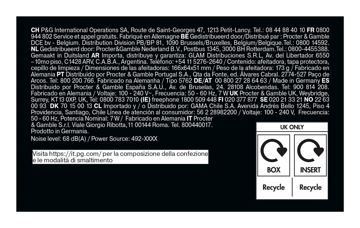 EAN 8700216646130 - Braun Series 5 52-B1000s Máquina de afeitar de láminas Negro imagen 10