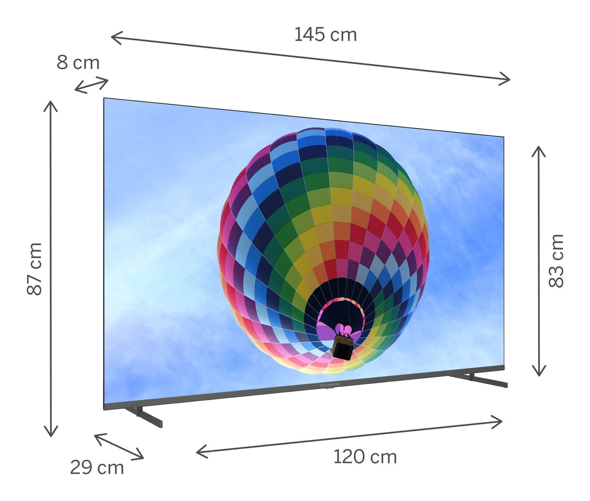 EAN 9120106662894 - Thomson 65QG4S14 Televisor 165,1 cm (65") 4K Ultra HD Smart TV Wifi Gris imagen 3