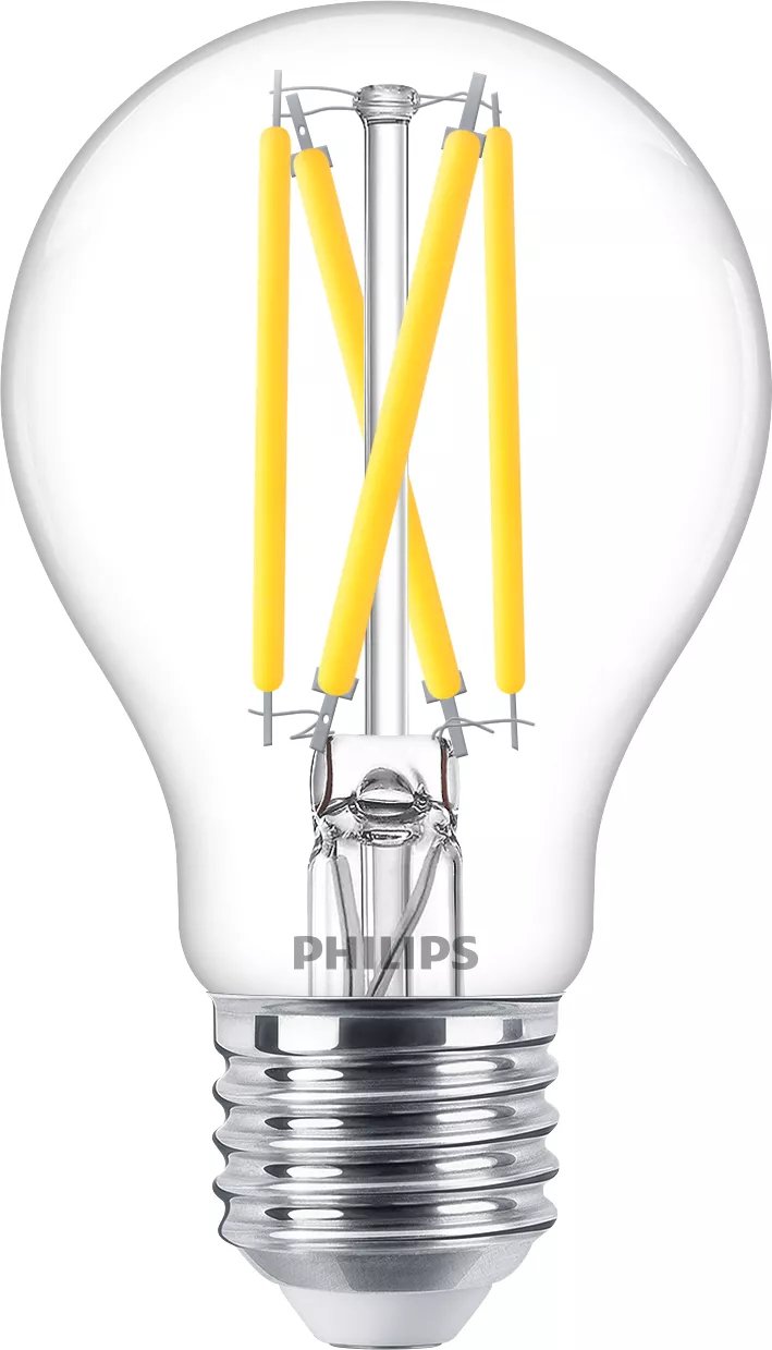 Philips Filament-Lámpara, Transparente, 60 W A60 E27, 5,9 W, 60 W, E27, 806 Lm, 25000 H, Warmes Glühen