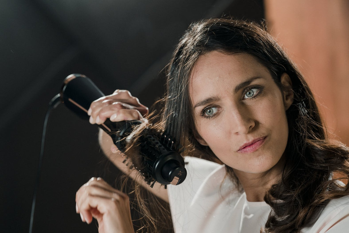 Rowenta Ultimate Experience Cf9625 Cepillo De Aire Caliente Caliente Negro, Bronce 750 W