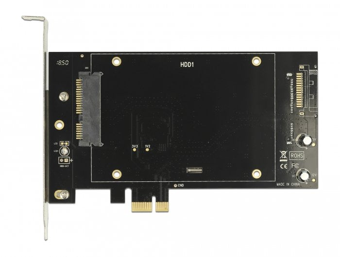 Tarjeta Delock Pcie X1 Para 2x Sata Hdd/Ssd, Controlador 90349