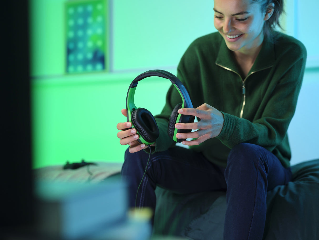 EAN 8713439249941 - Trust GXT 415X ZIROX Auriculares Alámbrico Diadema Juego Negro, Verde imagen 8