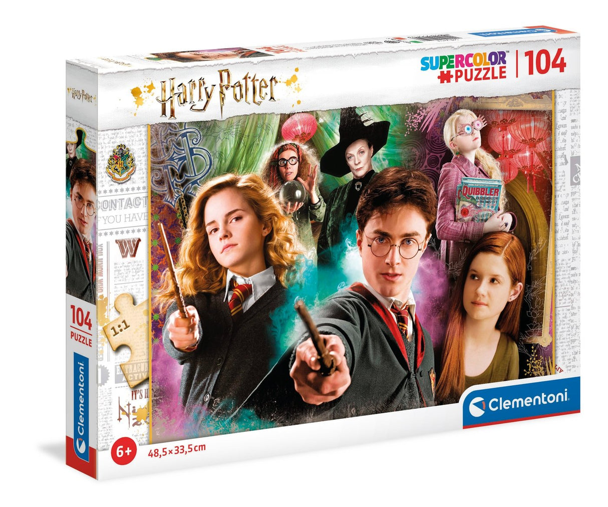 Clementoni Supercolor - Mundo Mágico Harry Potter, Rompecabezas (104 Partes)