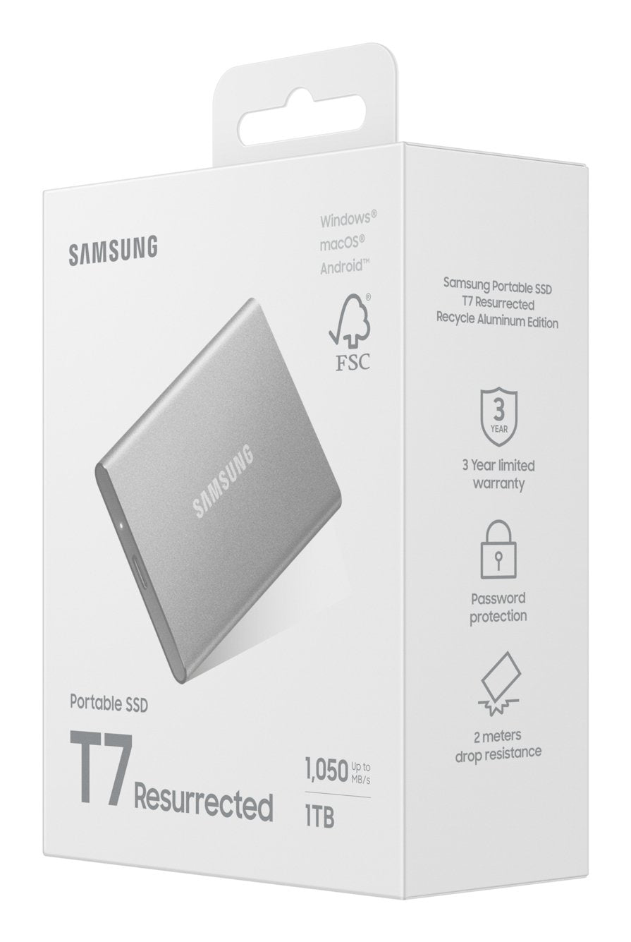 Samsung Mu-Pd1t0g/Ww Unidad Externa De Estado Sólido 1 Tb Usb Tipo C 3.2 Gen 2 (3.1 Gen 2) Plata