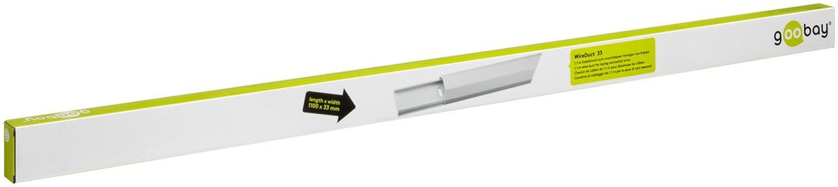 Goobay Canal Para Cables De Aluminio Wireduct 33,1.10m Blanco 90727