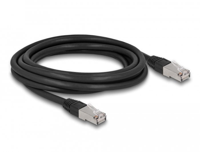 Delock Rj45 Netzwerkcable Cat.6a S Ftp Pe Outdoor 3 M Schwarz