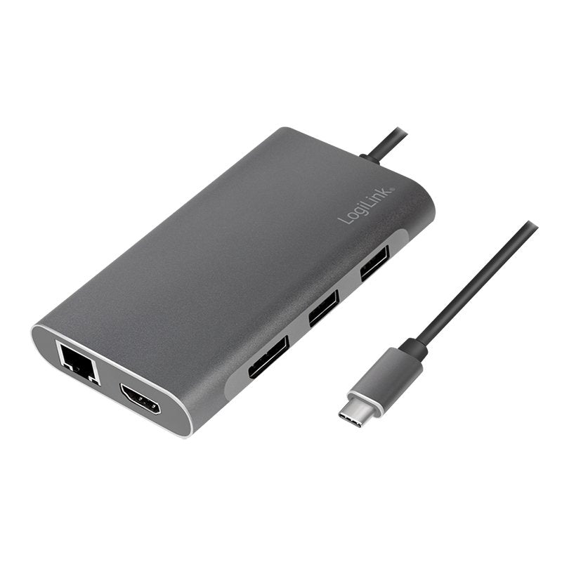 EAN 4052792064704 - LogiLink UA0382 base para portátil y replicador de puertos Alámbrico USB 3.2 Gen 1 (3.1 Gen 1) Type-C Pla imagen 1