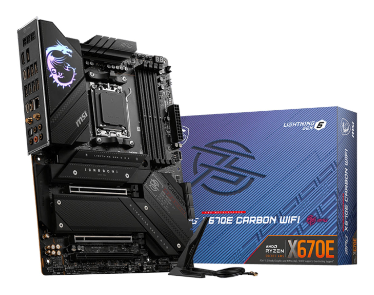 EAN 4711377004879 - MSI MPG X670E CARBON WIFI placa base AMD X670 Zócalo AM5 ATX imagen 1