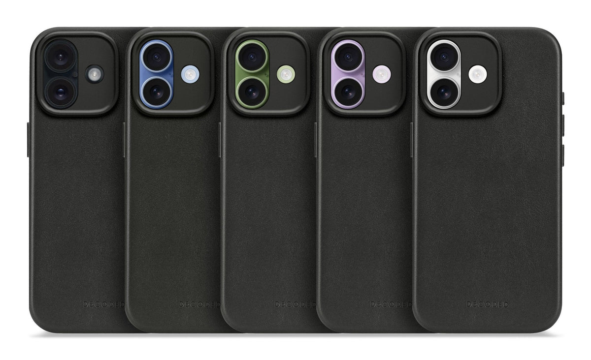 Decoded Leather Backcover Iphone 17 Black