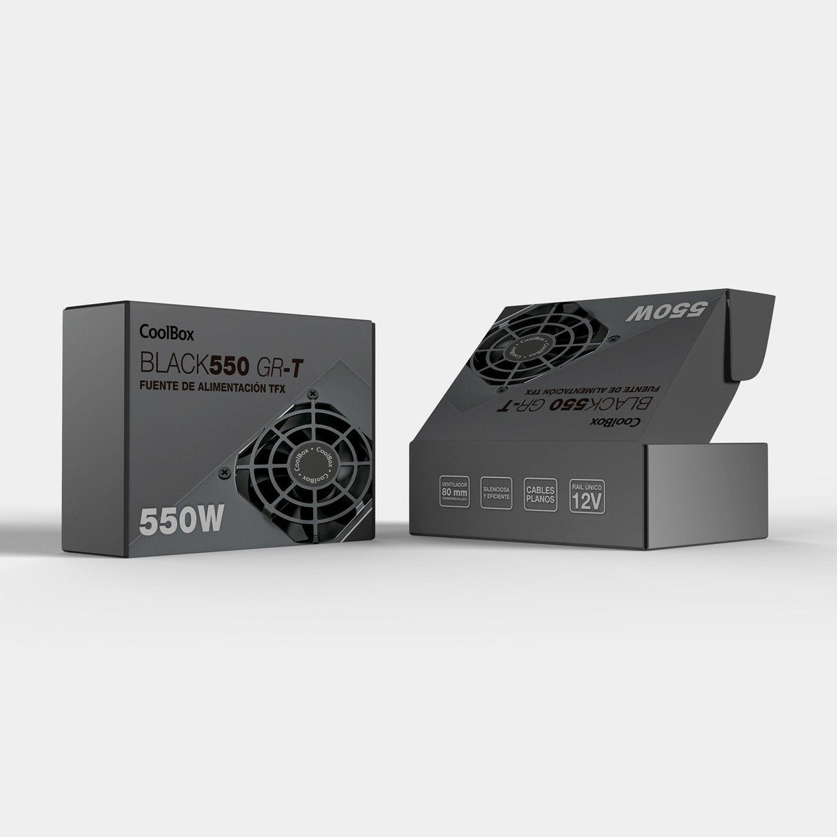 Coolbox Fuente De Alimentacion Tfx Black550 Gr-T 550w Negra
