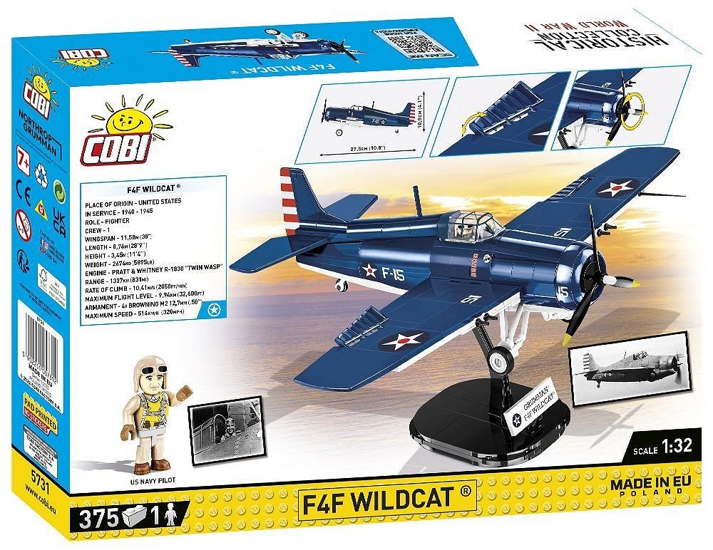EAN 5902251057312 - COBI F4F Wildcat - Northrop Grumman imagen 9