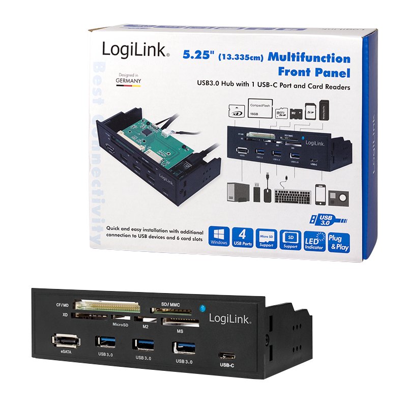 EAN 4052792053005 - LogiLink UA0341 lector de tarjeta SATA Interno Negro imagen 6