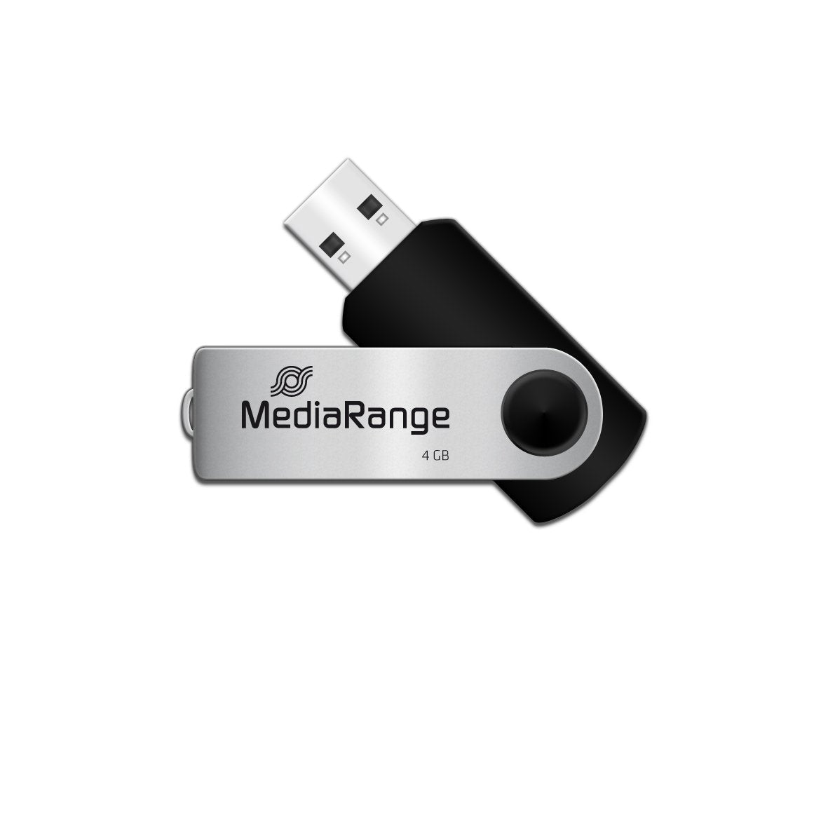 Pendrive Mediarange Mr907 4 Gb Usb Type-A / Micro-Usb 2.0 Negro, Plata