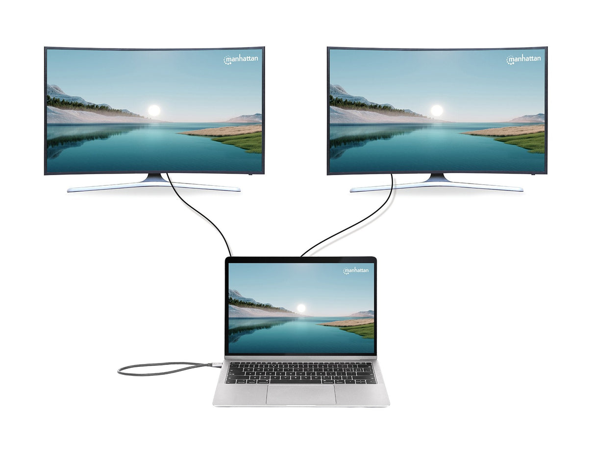 EAN 0766623190398 - Manhattan 190398 base para portátil y replicador de puertos Alámbrico USB 3.2 Gen 1 (3.1 Gen 1) Type-C Gr imagen 10