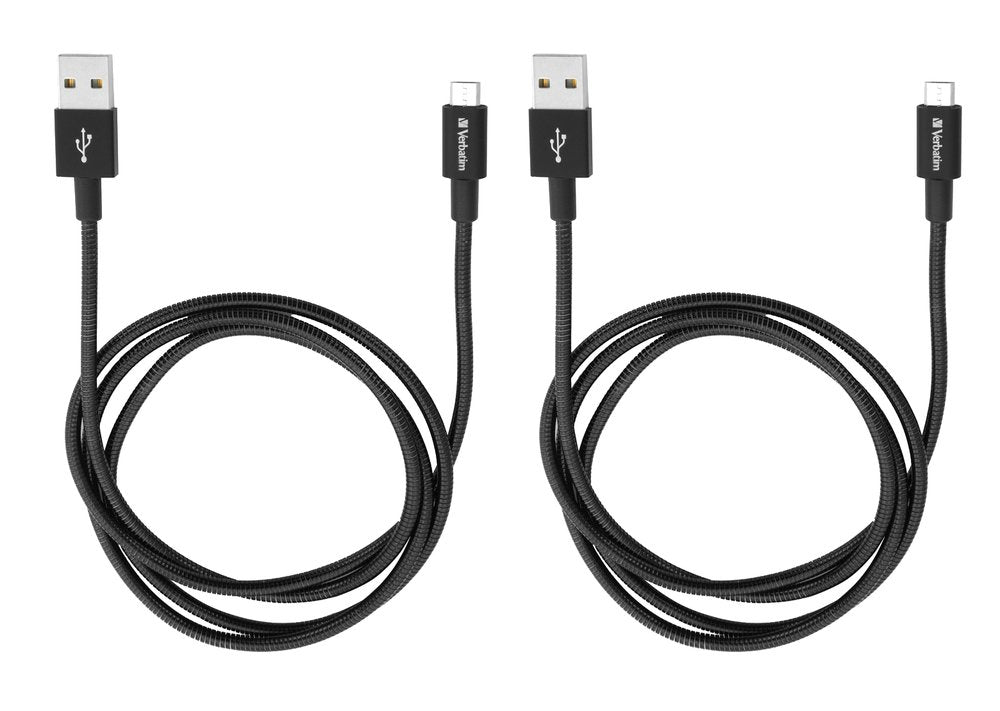 Verbatim Micro-Usb Sync- Y Cable De Carga 100 Cm Negro (2er Pack)