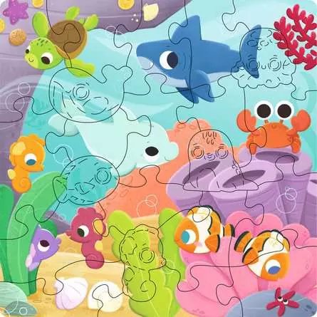 Ravensburger Wooden Puzzles Kids - Colors Of The Sea 22 Parts 12004081