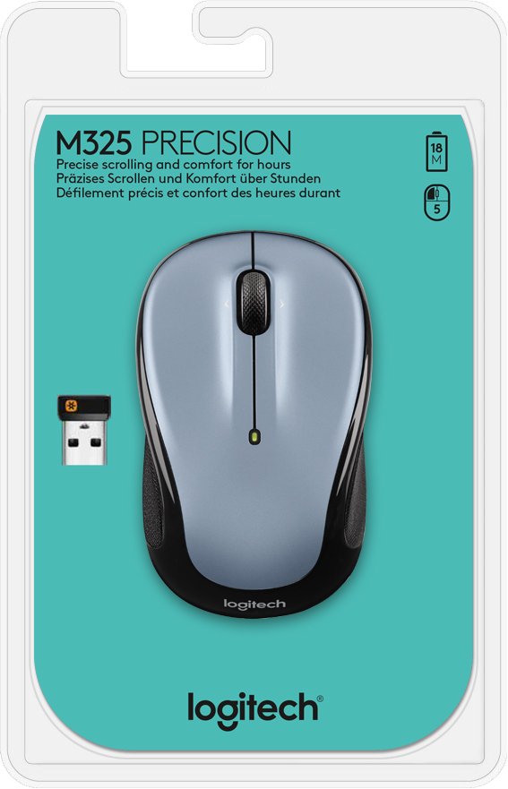 EAN 5053460002652 - Logitech 910-002334 ratón Oficina Ambidextro RF inalámbrico Óptico 1000 DPI imagen 6