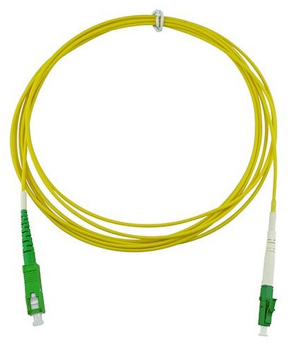 Latiguillo De Cable Blueoptics Fo Lc / Apc> Sc / Apc Sm Os2 Amarillo 20m