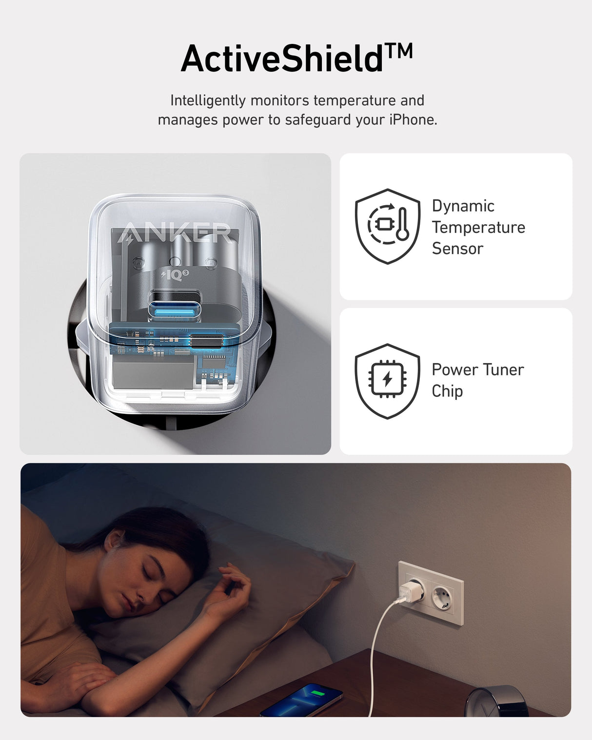 Cargador Anker 511 20w Powerport Iii Nano Pro Usb-C - Blanco