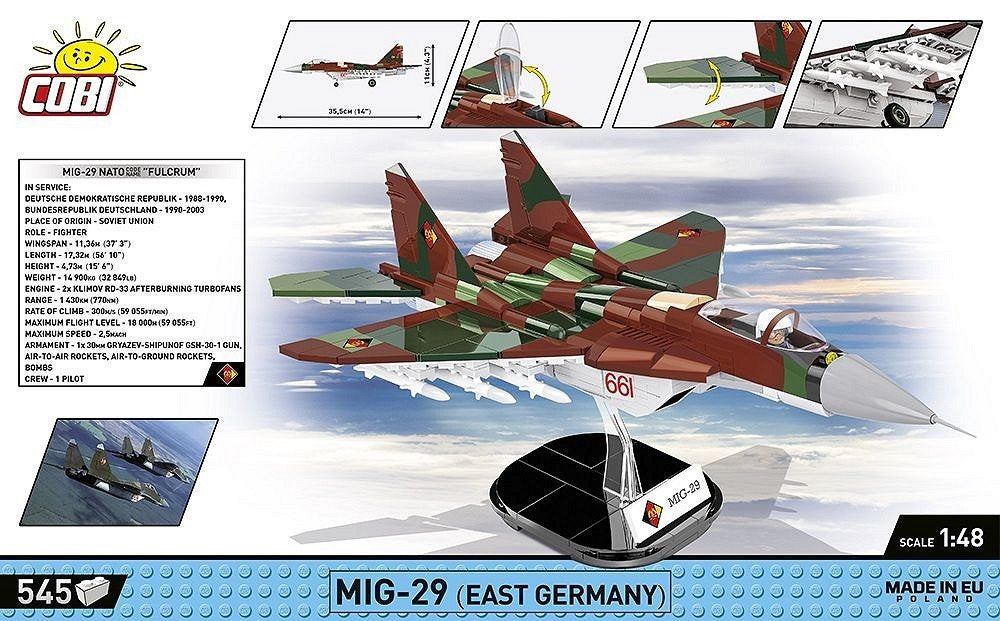 Cobi Mig-29 (Alemania Oriental), Toys De Diseño Cobi-5851