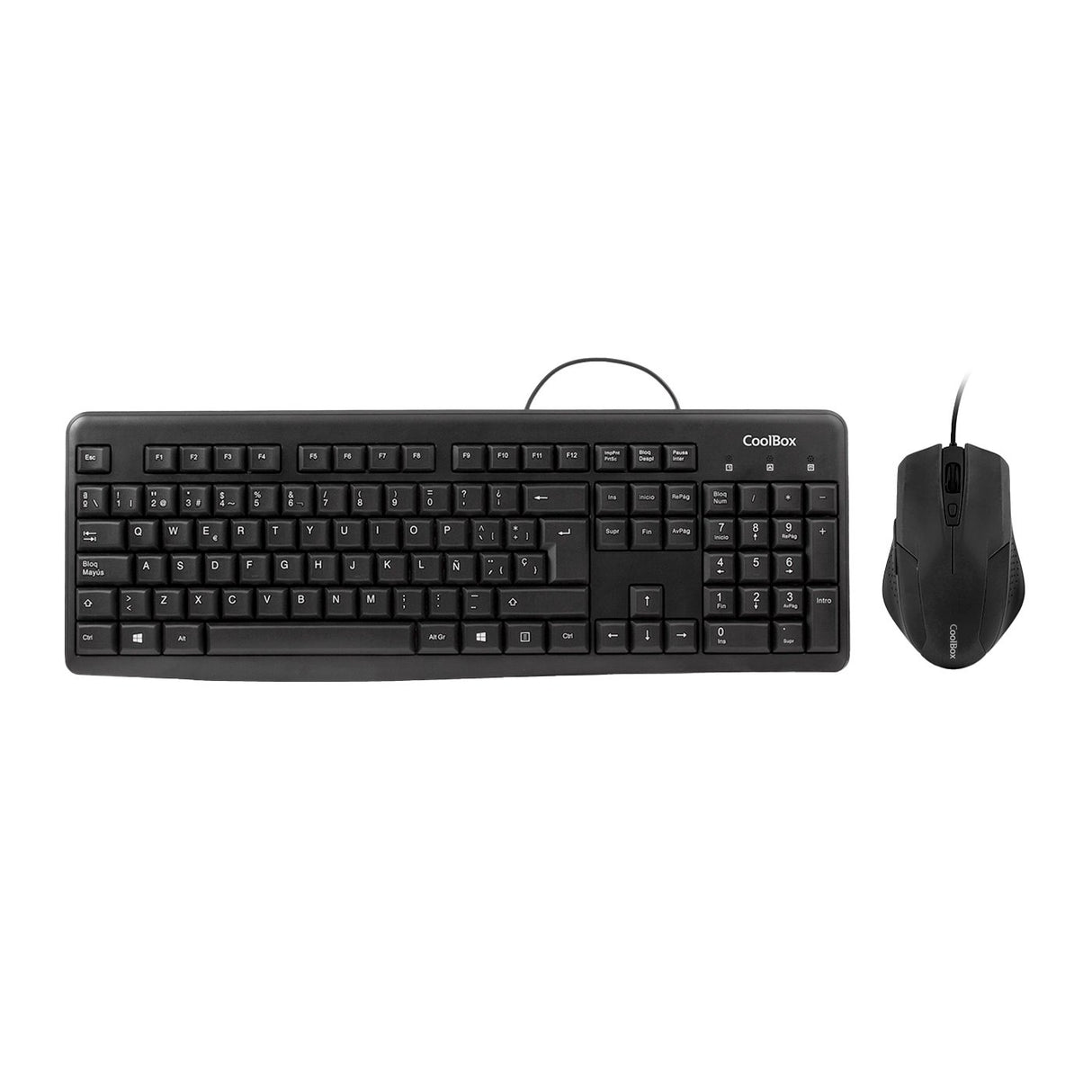 EAN 8436556141706 - CoolBox COO-KTR-01U teclado Ratón incluido Oficina QWERTY Negro imagen 3