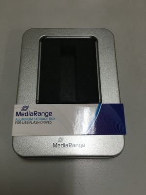 Mediarange Box901 Caja De Almacenaje Plata Rectangular Aluminio, De Plástico