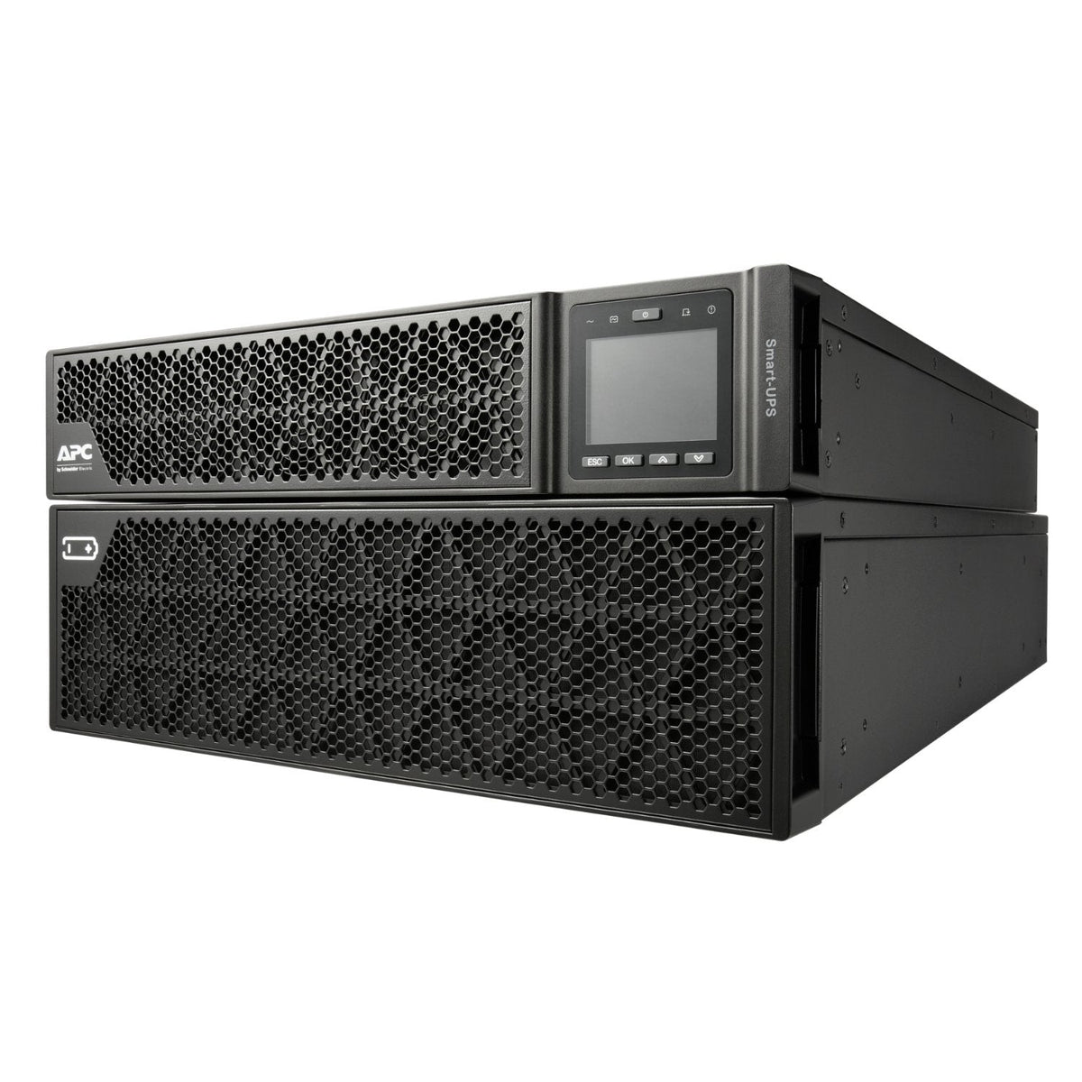 Apc Smart-Ups On-Line-G 8kva 8kw Tower 230v 2x Iec C13+1x Iec C19+Hard Wire 3-Wire H+N+E Outlets Network Card Wo Rail Kit