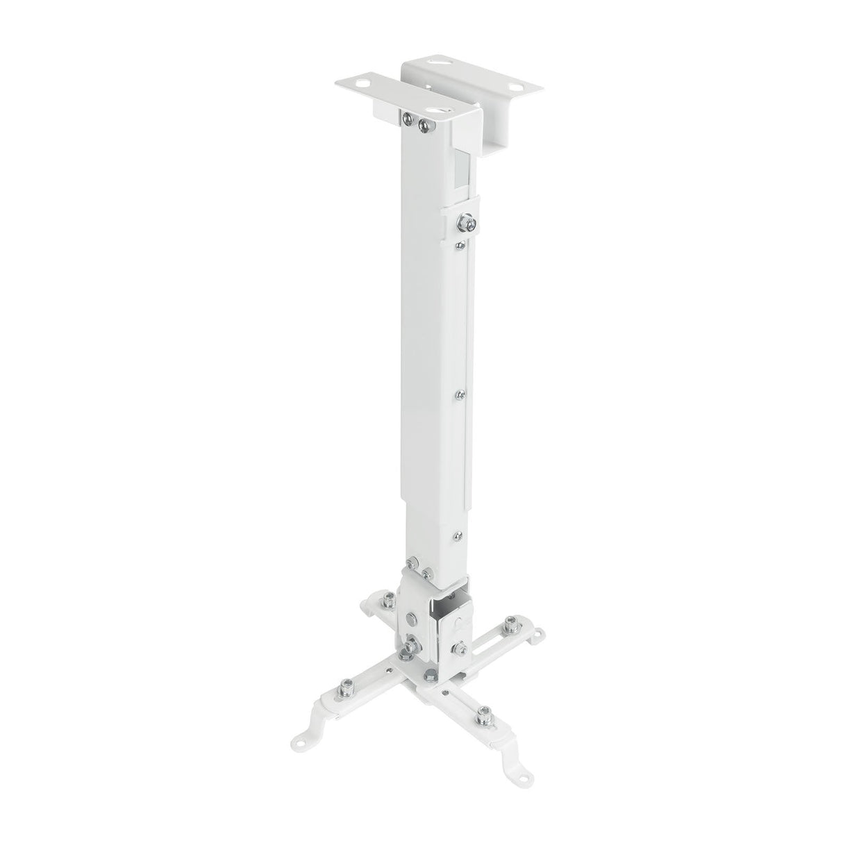 Tooq Soporte Universal De Techo Para Proyector - Inclinable Y Giratorio - Peso Max 20kg - Blanco