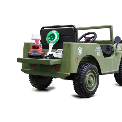 Jamara Ride-On Jeep Willys Base Army Verde 3+