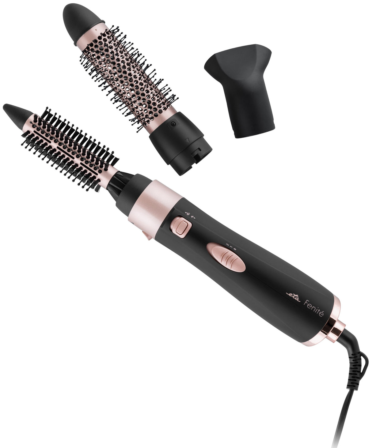 EAN 8590393336548 - Eta Fenite Black Edition Cepillo de aire caliente Airflow Negro, Oro rosa 1000 W 1,75 m imagen 1