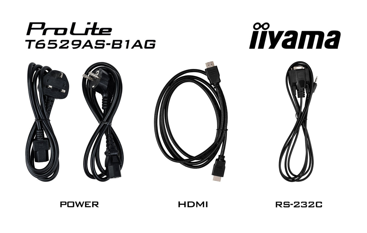 Iiyama T6529as-B1ag Pantalla De Señalización Panel Plano Interactivo 163,8 Cm (64.5") Led Wifi 500 Cd / M² 4k Ultra Hd Negro Pantalla Táctil Procesador Incorporado Android 24/7