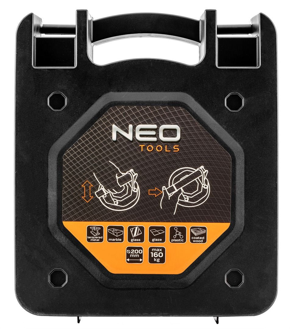 Ventosa De Vacío Con Bomba Neo Tools, Para Azulejos Y Vidrio, 160 Kg, En Maletín