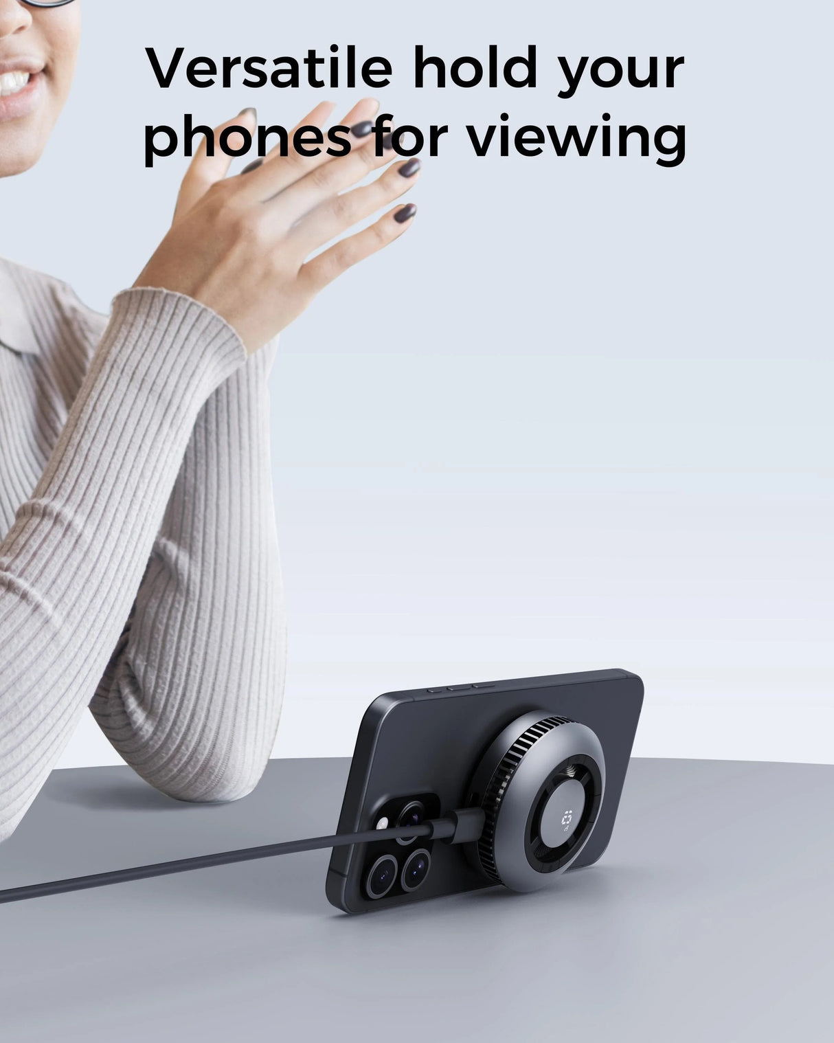 Lc-G10 Chlodzaca Ladowarka Bezprzewodowa Magsafe Qi2 15w Usb-C