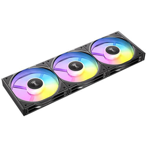 Kit 3 Ventiladores Pc Auxiliar C120 A-Rgb Negro Antec Pack De 3 Ventiladores Argb Pwm De 120mm/ 19.7-28 Db(A)/ 4-Pin Pwm Y 3-Pin Argb