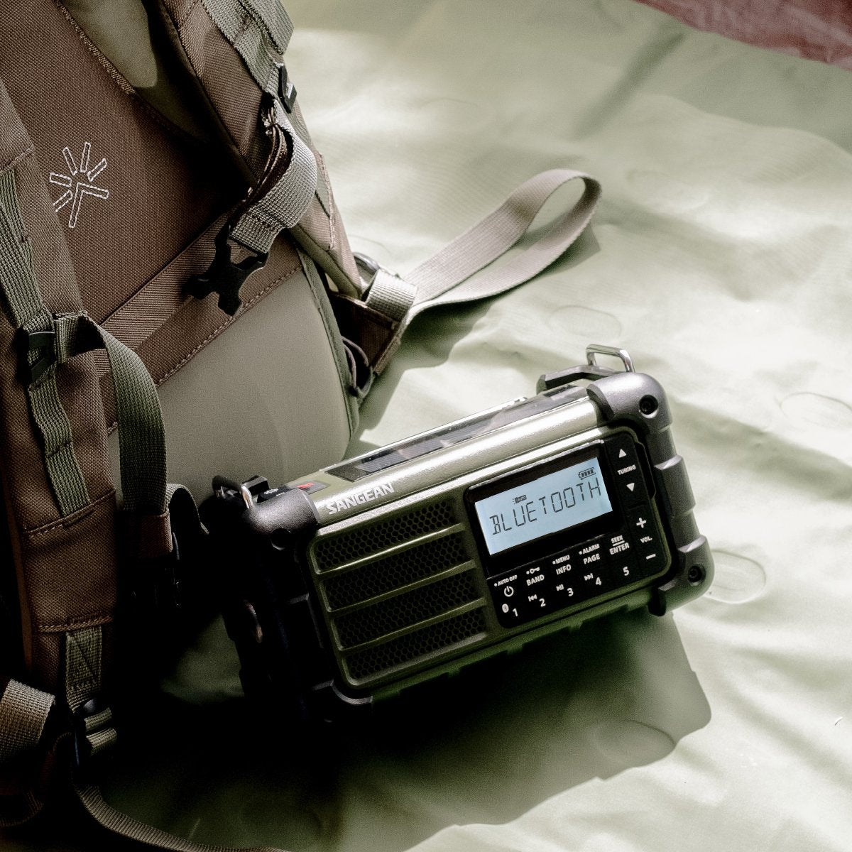 Radio Sangean Mmr-99 De Emergencia Con Sintonización Digital Verde Bosque