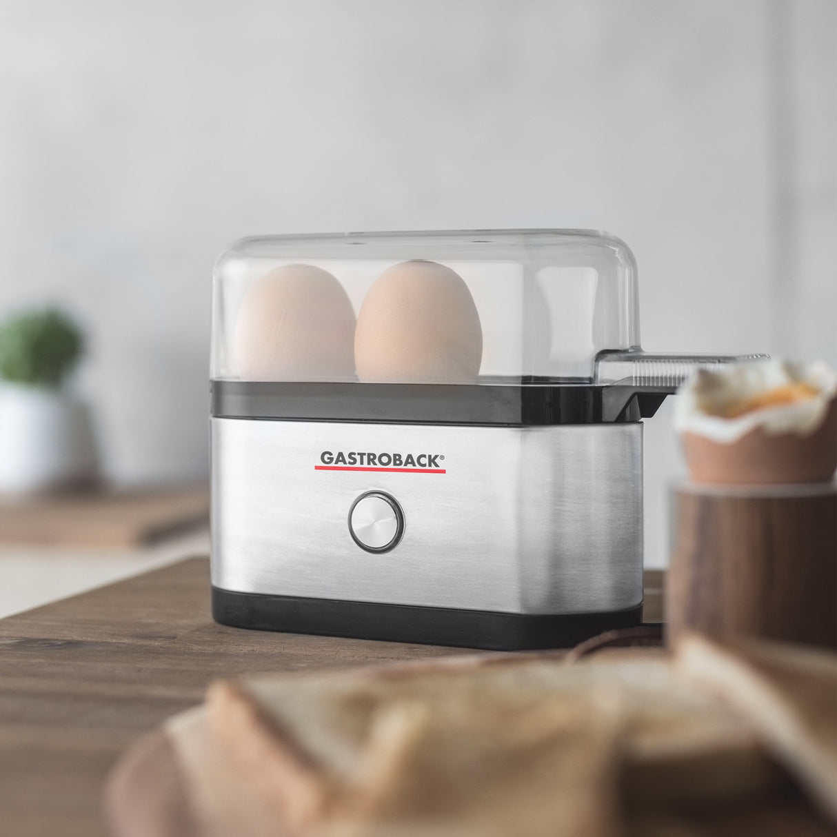 EAN 4016432428004 - Gastroback Design Mini 3 huevos 350 W Negro, Acero inoxidable imagen 5