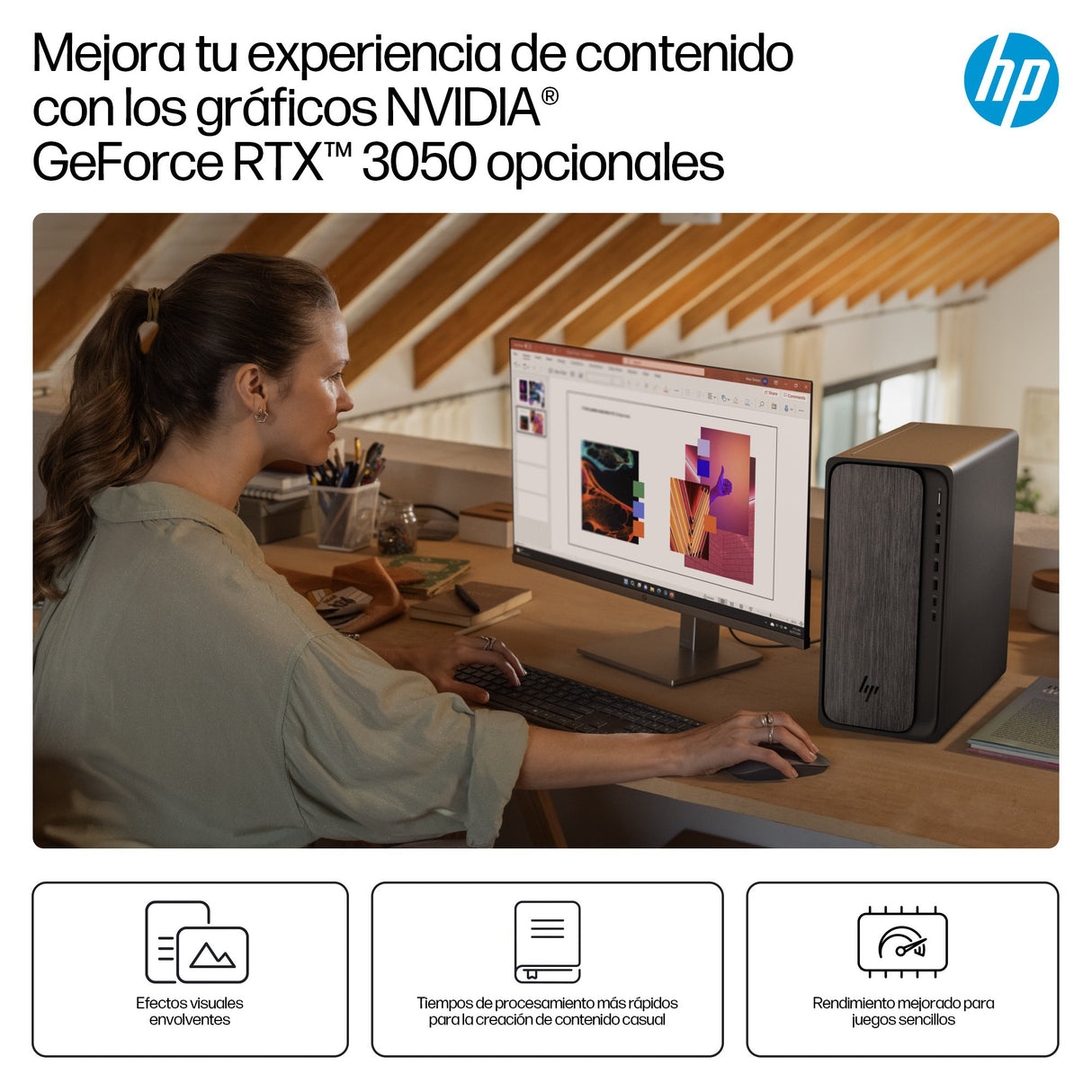 EAN 0199251514944 - HP OmniDesk M02-0012ns PC AMD Ryzen™ 5 8500G 16 GB DDR5-SDRAM 1 TB SSD Windows 11 Home Torre AI PC Gris imagen 10