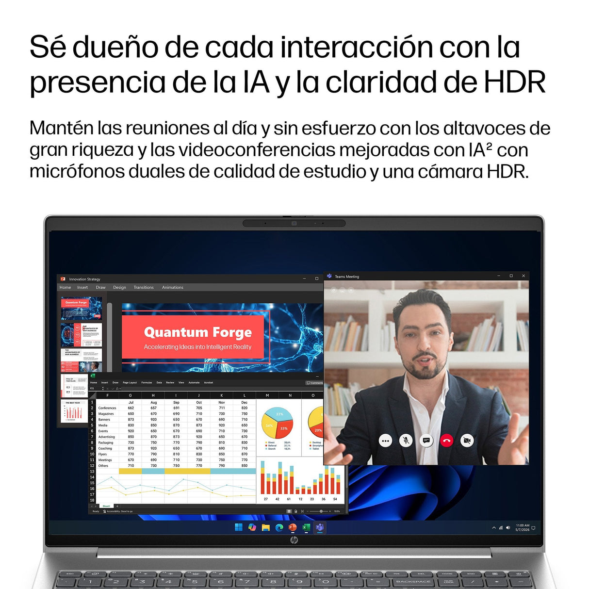 Hp Probook 4 G2a Notebook Ai Diseño De Bisagra En 177 Grados Amd Ryzen 7 250 / Hasta 5.1 Ghz Win 11 Pro Radeon 780m 32 Gb Ram 512 Gb Ssd Nvme 16" Ips 1920 X 1200 Gigabit Ethernet Wi-Fi 7 Bluetooth 6.0 Pike Silver (Plateado) Kbd: E