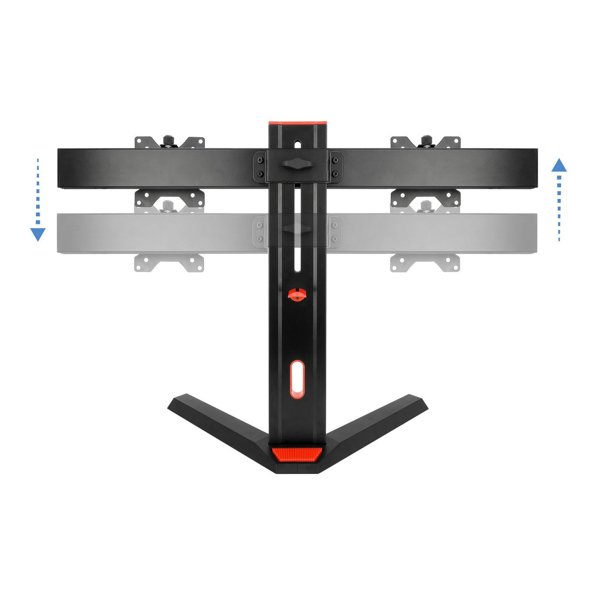 Tooq Soporte De Mesa Gaming Para 2 Monitores De 17"-27" - Soporte Para Auriculares - Gestion De Cables - Peso Max 7kg X