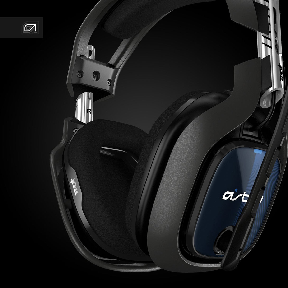 Auriculares Astro Gaming A40 Tr Juego Negro, Azul, Plata
