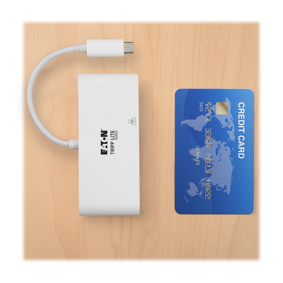 Eaton Tripp Lite Usb-C Multiport Adapter Vga Usb-A Port Gbe And Pd Charging White