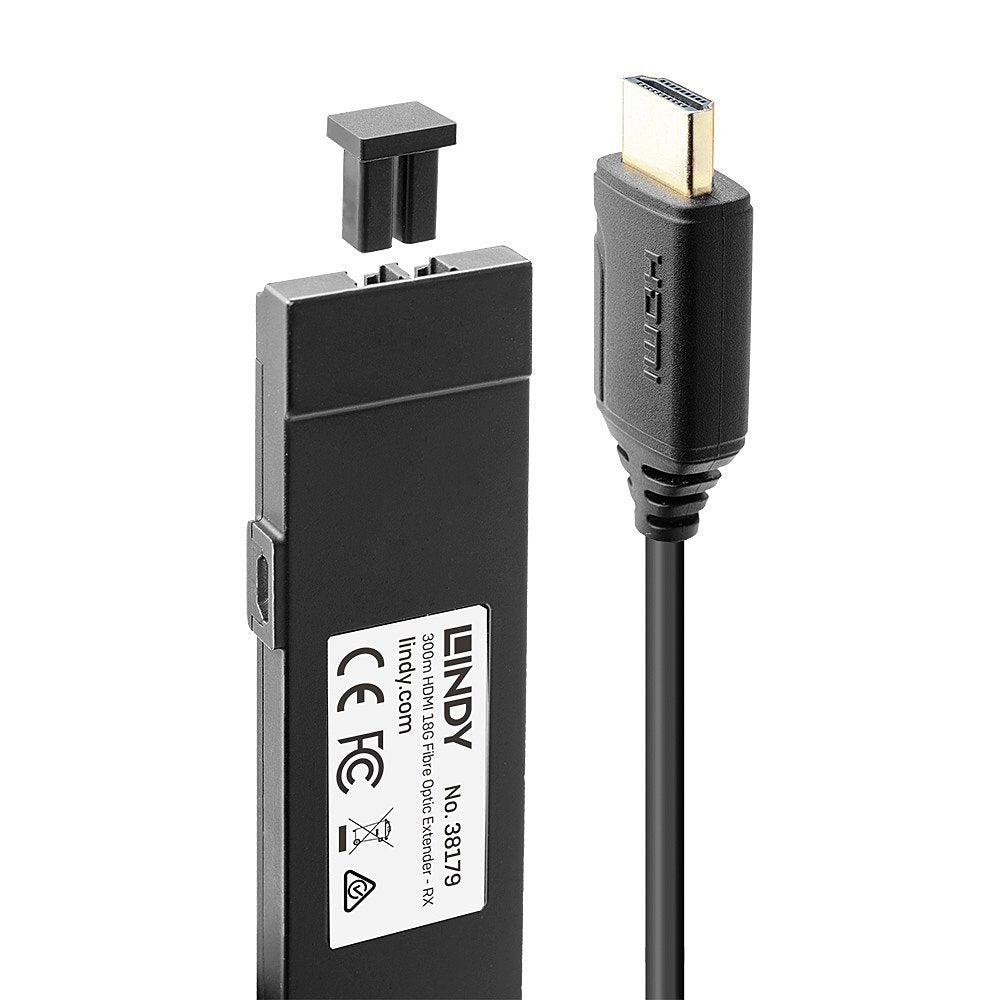 EAN 4002888381796 - Lindy 38179 extensor audio/video Receptor AV Negro imagen 3
