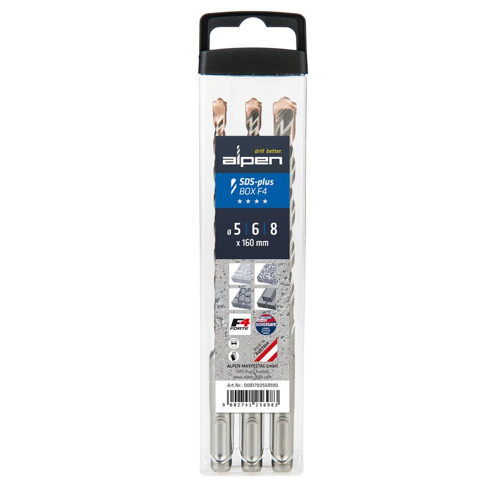 Alpen Sds+ F4 Box 3 Tlg. 5-6-8x1 60