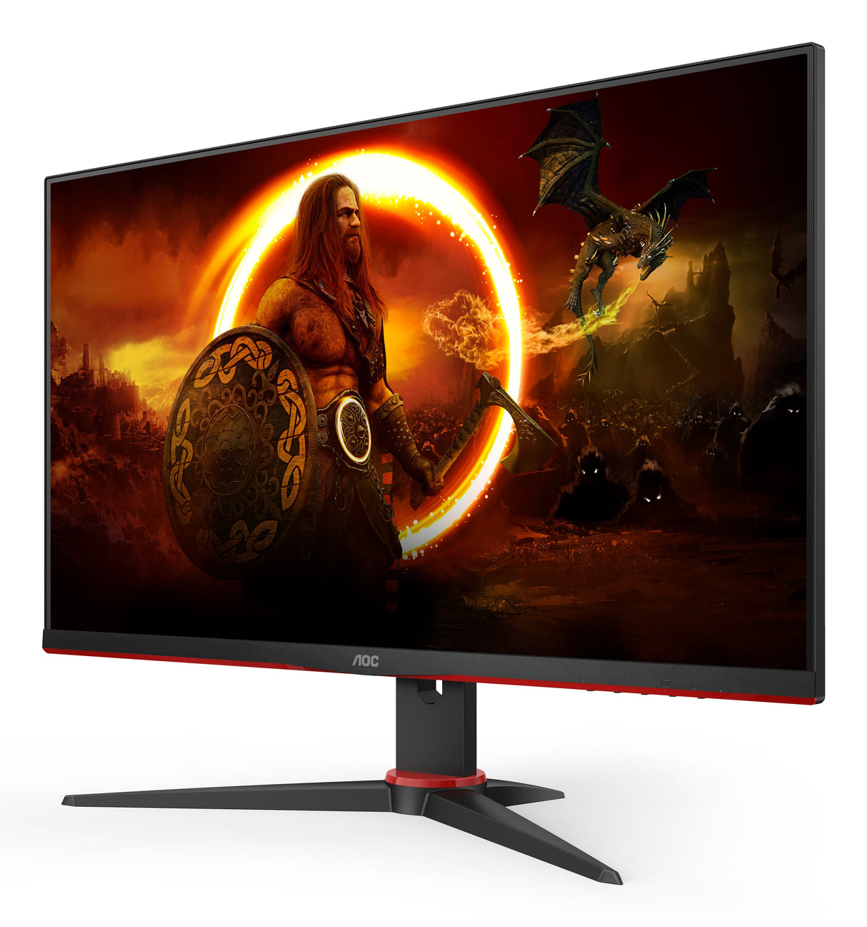 EAN 4038986199919 - AOC 24G2SAE/BK pantalla para PC 60,5 cm (23.8") 1920 x 1080 Pixeles Full HD Negro, Rojo imagen 5