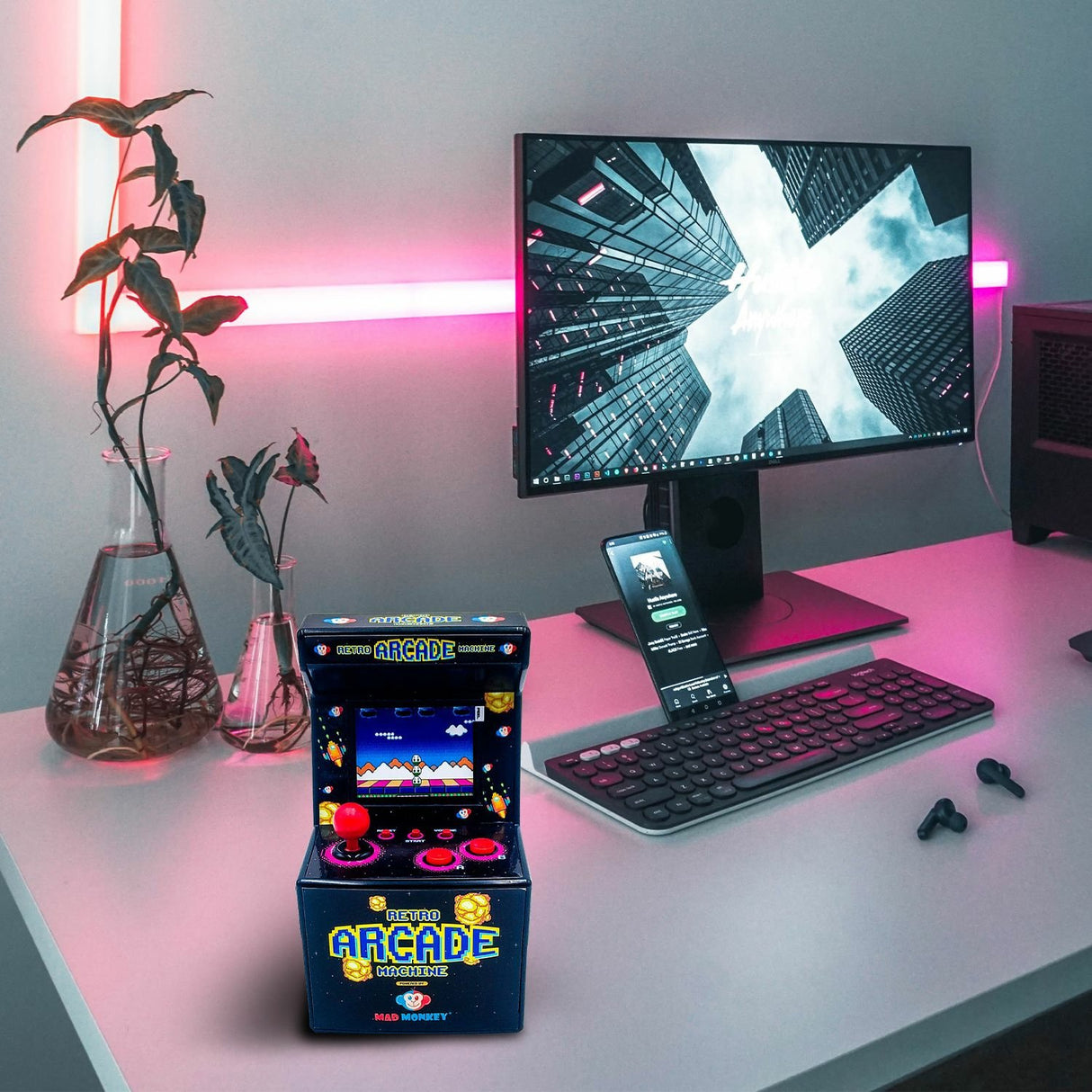 EAN 4260513721564 - Mad Monkey RETRO MINI ARCADE MACHINE Batería imagen 3