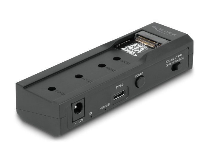 Delock 64253 Convertidor Usb Type-C Para 1 X Ssd M.2 O 1 X Sata Ssd / Hdd