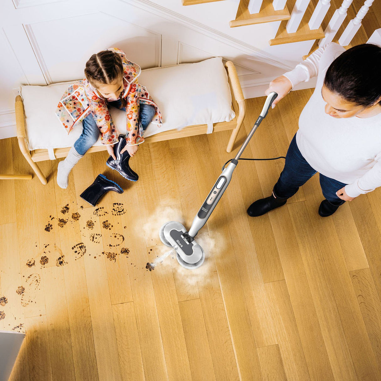 Thark Veam & Scrub Cleaner De Vapor S8201eu Grey Light Grey, 1.120 Vatios, Con Tecnología De Blaster De Vapor S8201eu