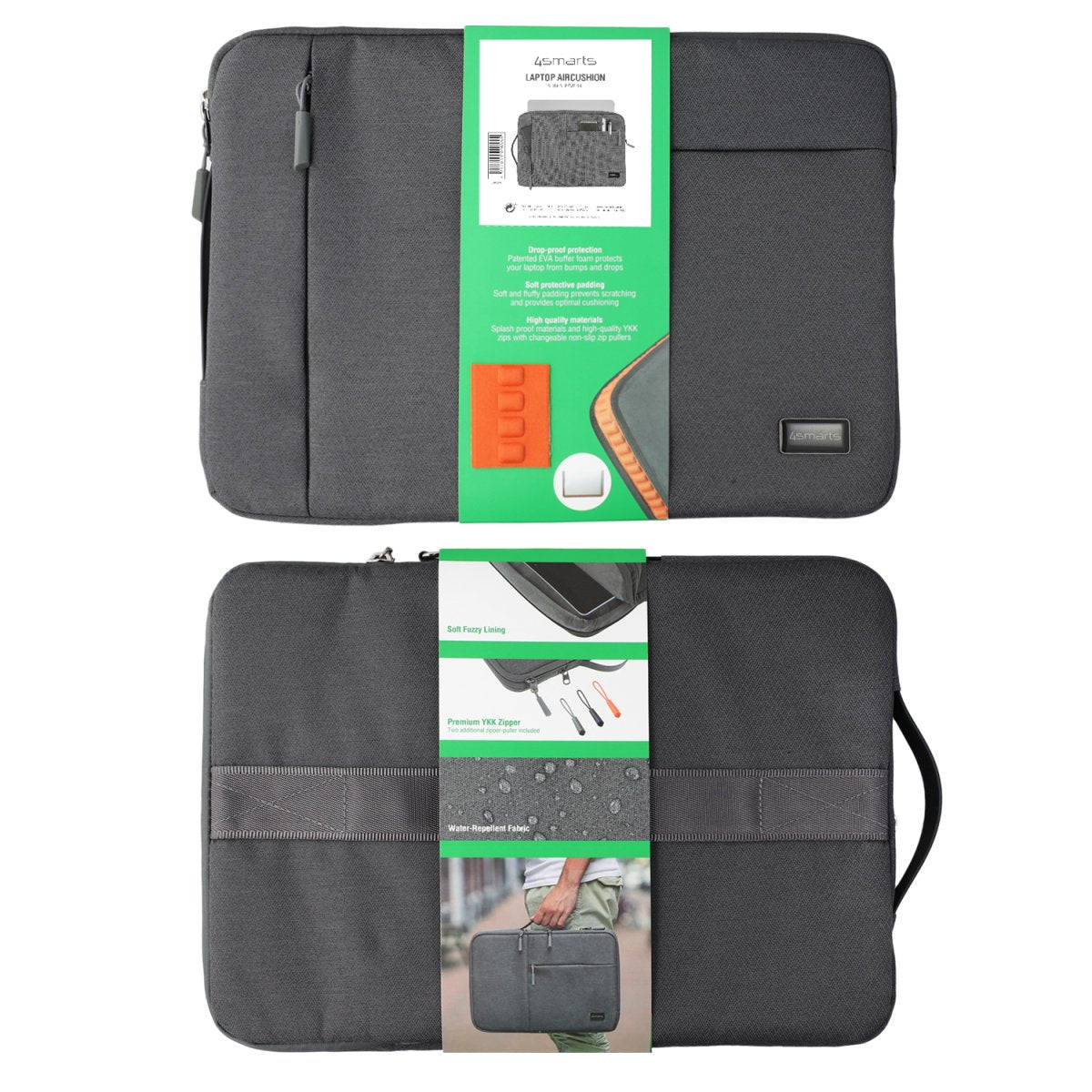 EAN 4252011908554 - 4smarts 541071 maletines para portátil 35,6 cm (14") Funda Gris imagen 7